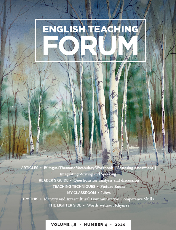 English Teaching Forum 2020, Volume 58, Number 4 thumbnail